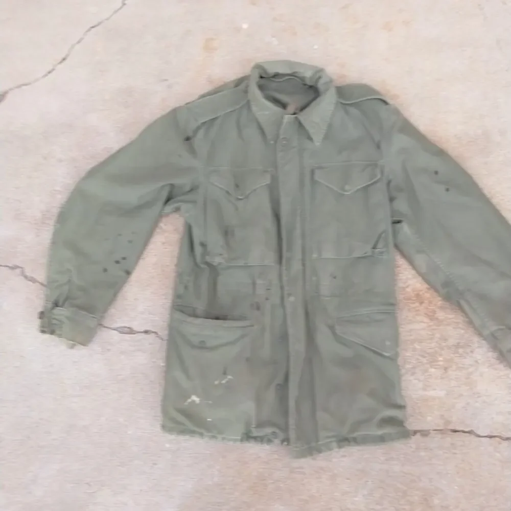 Vintage US Military M-65 Field Jacket OG-107 Army Coat Small Short